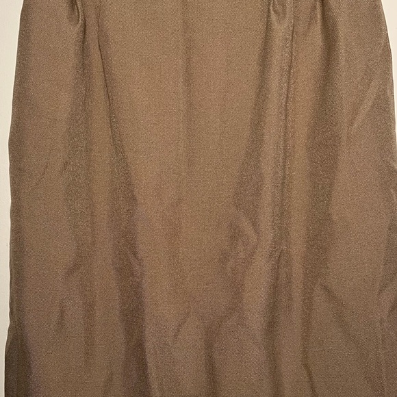MIDI BEIGE OFFICE SKIRT - Picture 4 of 5